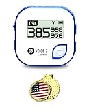 GolfBuddy Voice 2 Golf GPS-Entfernungsmesser Bundle mit magnetischem Hut Clip Ballmarker (USA)*