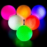 THIODOON LED golfbälle bunt Light Up Golfbälle Nacht Golfball leuchtet im Dunkeln leuchtende golfbälle Perfekt für Nacht-Training und...